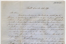 [Carta] 1849 Diciembre 6, Santiago [a] Doña Benigna Ortúzar de Covarrubias