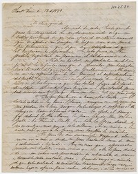 Carta de Don Alvaro Covarrubias a Doña Benigna Ortúzar : 12 de diciembre 1849