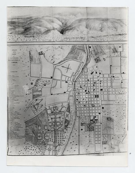 Plan of the City of Santiago the Capital of Chile