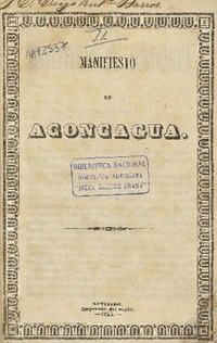 Manifiesto de Aconcagua.