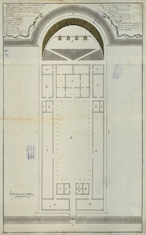 Plano de la bateria de San Fernando y los cuarteles y demás obras  [Material cartográfico]