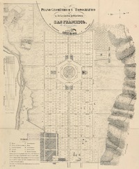 Plano geométrico y topográfico de la nueva población de San Francisco  [Material cartográfico] Ricardo Caruana.