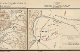 Plano del combate de Cancha Rayada  [material cartográfico] dibujado por C. Soza Bruna.