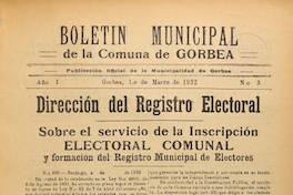 Boletín municipal de la Comuna de Gorbea.