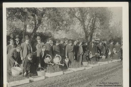Alumnos de curso agrícola, Rengo, hacia 1935.
