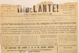 Adelante (Diario : Santiago, Chile : 1931)