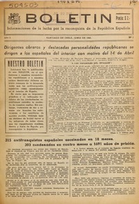 Boletín (Santiago, Chile : 1948)