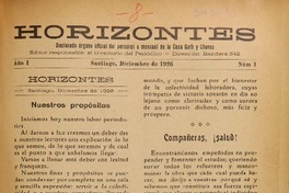 Horizontes (Santiago, Chile : 1926)