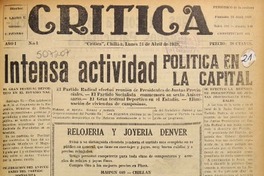 Crítica (Chillán, Chile : 1939)