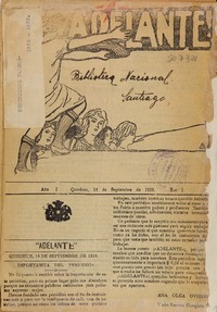 Adelante (Quirihue, Chile : 1928)