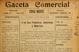 Gaceta Comercial (Coquimbo, Chile : 1940)