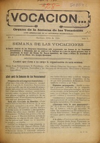 Vocación (Santiago, Chile : 1928)