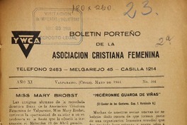 Boletín porteño de la asociación cristiana femenina.