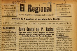El Regional (Temuco, Chile : 1940)