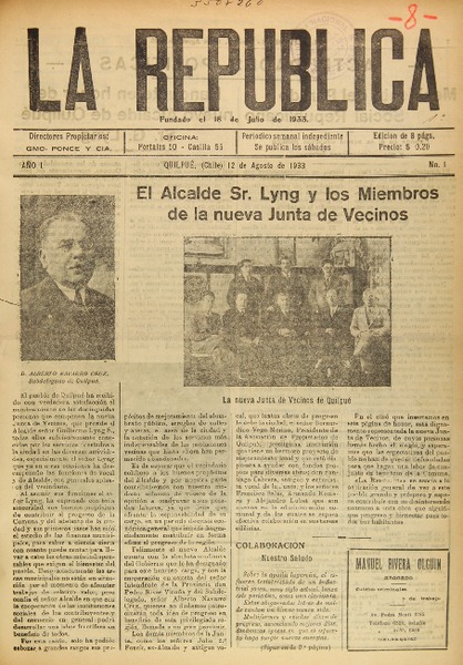 La República (Quilpué, Chile : 1933)