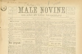 Male Novine (Punta Arenas, Chile : 1905)