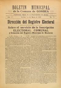Boletín municipal de la Comuna de Gorbea.