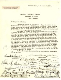 [Carta] 1946 mar. 4, Buenos Aires, [Argentina a] Gabriela Mistral, Consulado de Chile, Los Angeles, [EE.UU.]