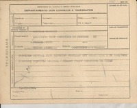 [Telegrama] 1945 nov. 21, [Brasil] [a la] Directiva del Club Argentino de Mujeres de Buenos Aires