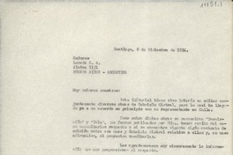 [Carta] 1954 dic. 8, Santiago, [Chile] [a] Losada S. A., Buenos Aires, Argentina