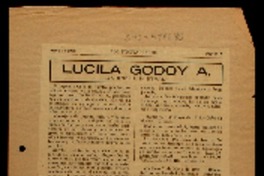 Lucila Godoy A. (Gabriela Mistral).