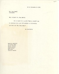 [Carta] 1953 dic. 16, New York, Estados Unidos [a] Juan Marín