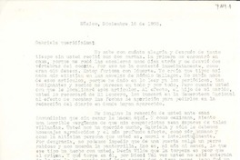 [Carta] 1953 dic. 16, México [a] Gabriela [Mistral]