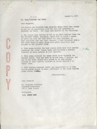 [Carta] 1972 Aug. 9, [EE.UU.] [a] Ms. Margaret McElderry, Atheneum Publishers, 122 E. 42nd Street, [EE.UU.]