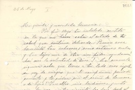 [Carta] 1936 mayo 25, [La Serena] [a] Gabriela Mistral