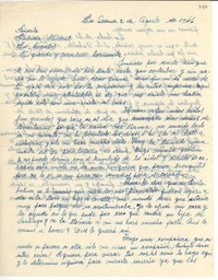 [Carta] 1946 ago. 2, La Serena, [Chile] [a] Gabriela Mistral, Los Angeles