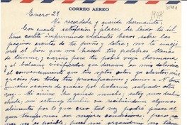 [Carta] [1947?] ene. 28, [Chile] [a] [Gabriela Mistral]