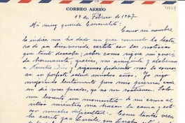[Carta] 1947 feb. 19, La Serena, [Chile] [a] [Consuelo Saleva]
