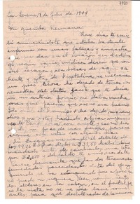[Carta] 1944 jul. 9, La Serena [a] Gabriela Mistral