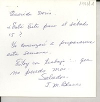 [Carta] [1972-1973], Brooklyn, N. Y., [EE.UU.] [a la] Querida Doris [Dana]