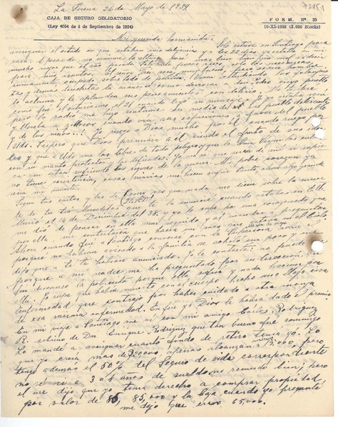 [Carta] 1939 mayo 26, La Serena, [Chile] [a] [Gabriela Mistral]