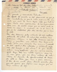 [Carta] 1945 jul. 28, La Serena [a] Palmita Guillén, Petrópolis