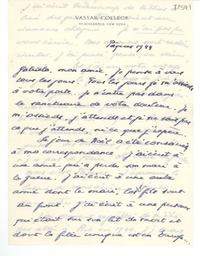 [Carta] 1944, New York [a] Gabriela Mistral