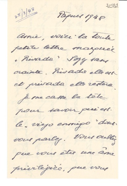 [Carta] 1948 mar. 28 [a] Gabriela Mistral