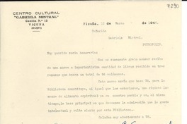 [Carta] 1944 mar. 12, Vicuña [Chile] [a] Gabriela Mistral, Petrópolis