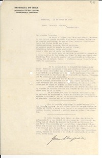 [Carta] 1942 mar. 11, Santiago, [Chile] [a] Gabriela Mistral, Petrópolis, [Brasil]