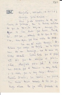 [Carta] 1949 nov. 14, Bogotá [a] Gabriela Mistral
