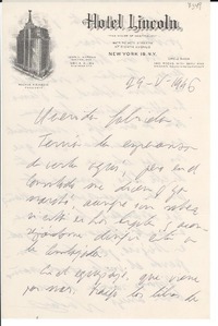 [Carta] 1946 mayo 29, New York, [EE.UU.] [a] [Gabriela Mistral]
