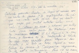 [Carta] 1946 sept. 24, La Yaya, [Cuba] [a] Gabriela Mistral