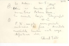 [Carta] [1946, La Habana, Cuba] [a] Gabriela Mistral