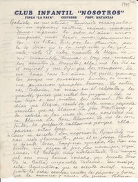 [Carta] [1947], [Finca de La Yaya, Barreto, Provincia de Matanzas, Cuba] [a] Gabriela [Mistral]