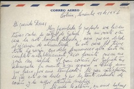 [Carta] 1956 nov. 11, Colina, [Chile] [a] Mi querida Doris [Dana]