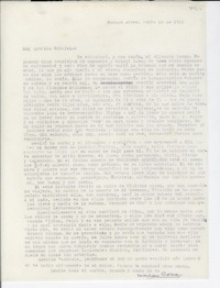 [Carta] 1950 jul. 10, Buenos Aires, [Argentina] [a] Gabriela [Mistral]