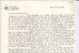[Carta] 1955 ene. 16, [Río de Janeiro, Brasil] [a] Gabriela [Mistral]