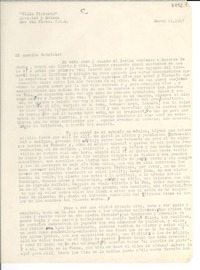 [Carta] 1947 mar. 19, Mar del Plata, [Argentina] [a] Gabriela Mistral