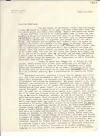 [Carta] 1947 jul. 14, Buenos Aires [a] Gabriela Mistral